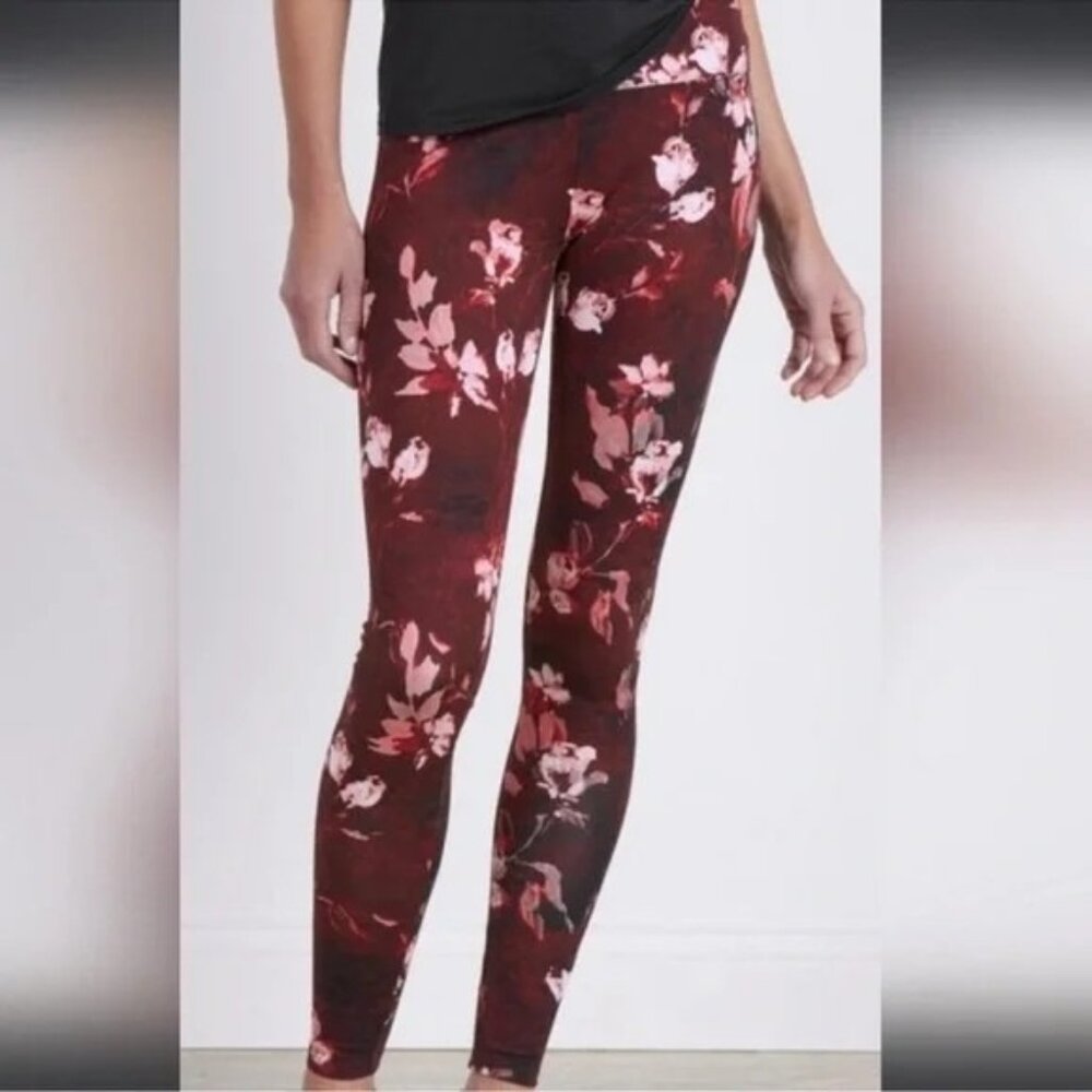 Soft Surroundings Women's Size Medium Superslim Dayflower Burgundy Red